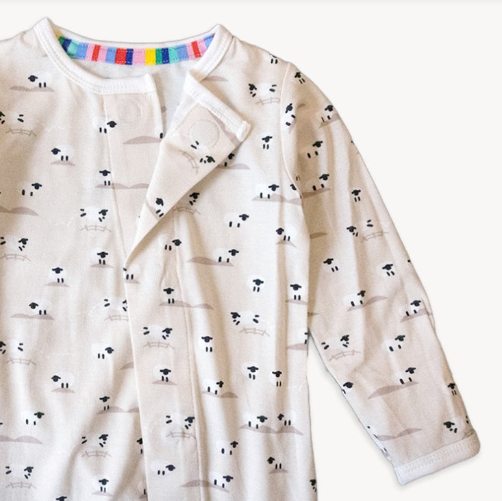 Baa Baa Baby Cream Footie