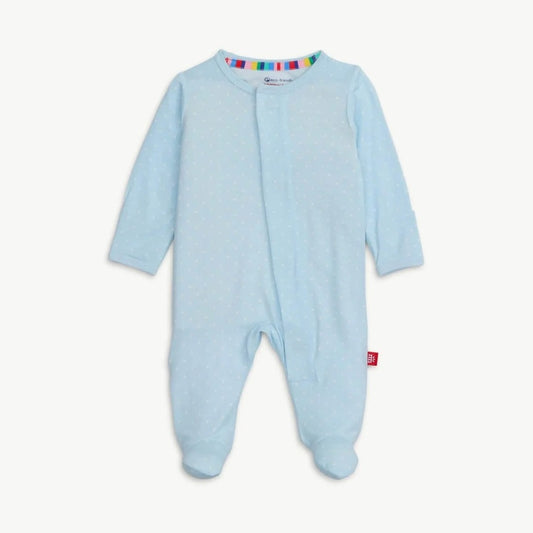 Magnetic Footie-Pin Dot Blue