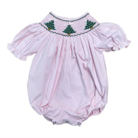 Christmas Tree Smocked Bubble