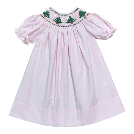 Christmas Tree Smocked Dress