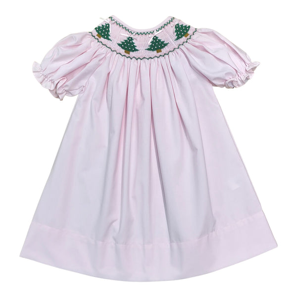 Christmas Tree Smocked Dress