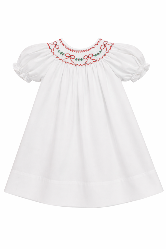 Red Bows/ Garland Dress