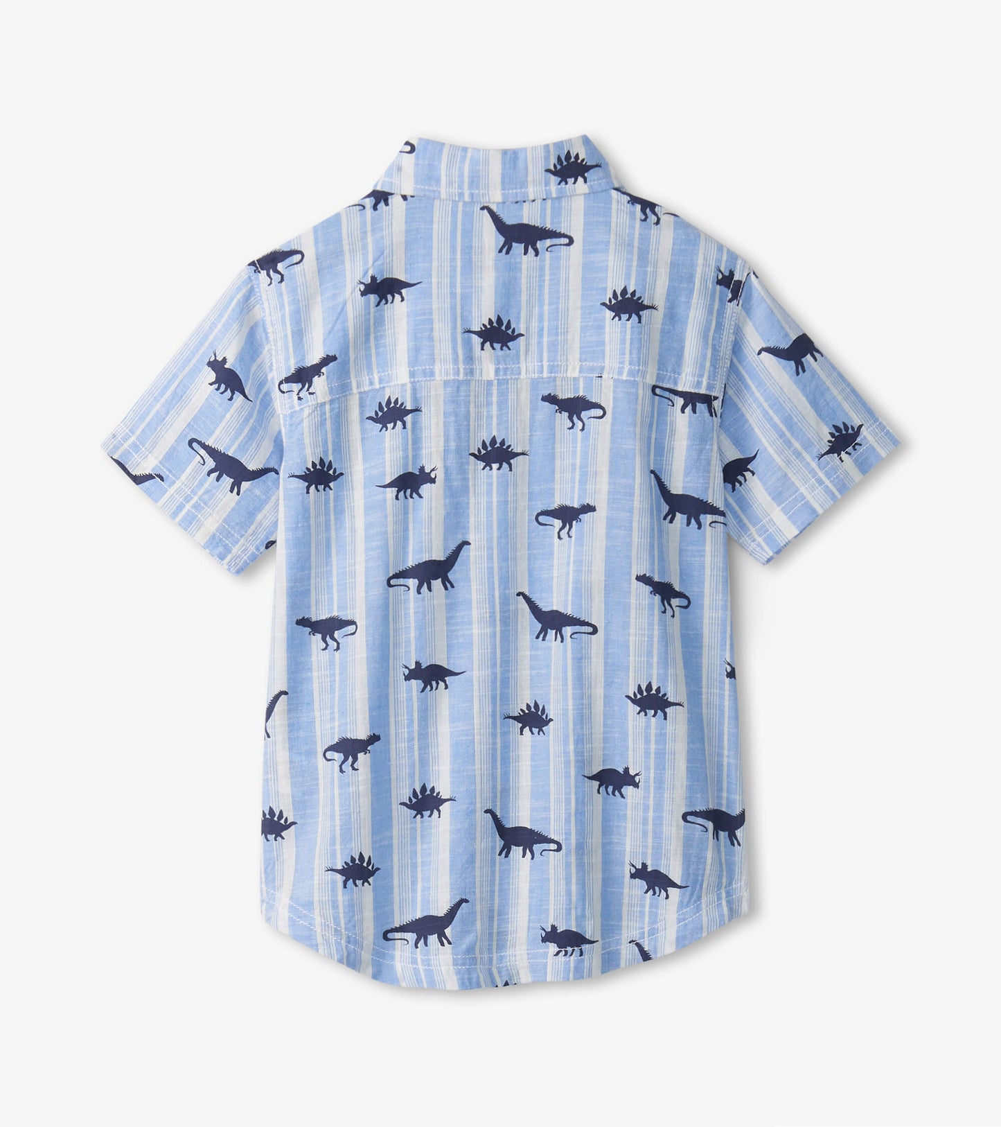 Boys Dino Stripes Button Down Shirt