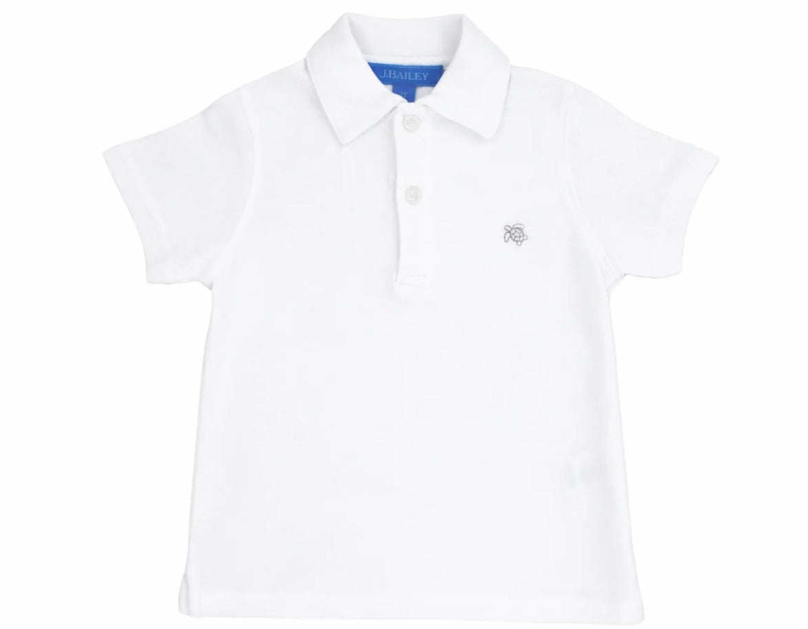 Henry Short Sleeve Polo-White