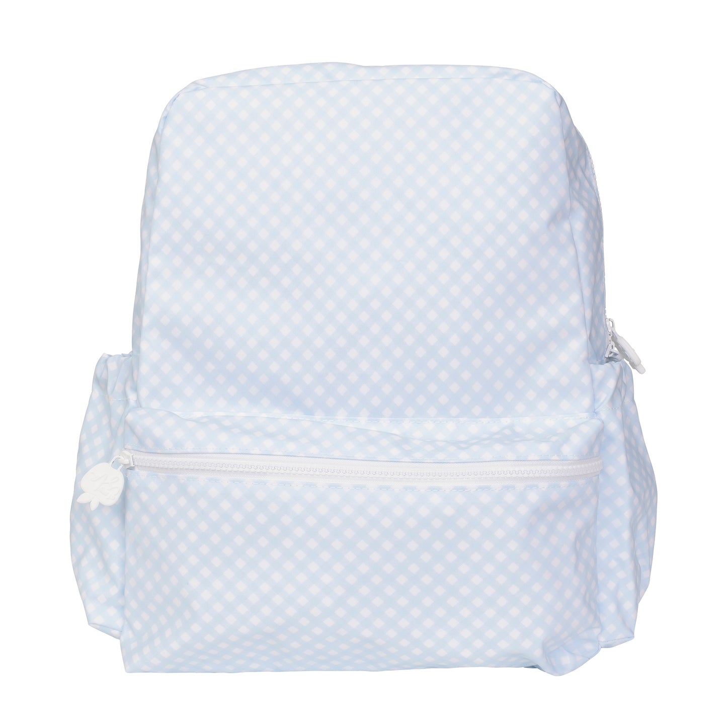 The Large Backpack-Blue Gingham