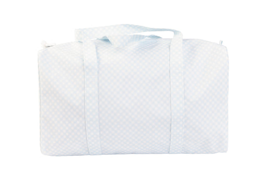The Duffel Bag- Blue Gingham