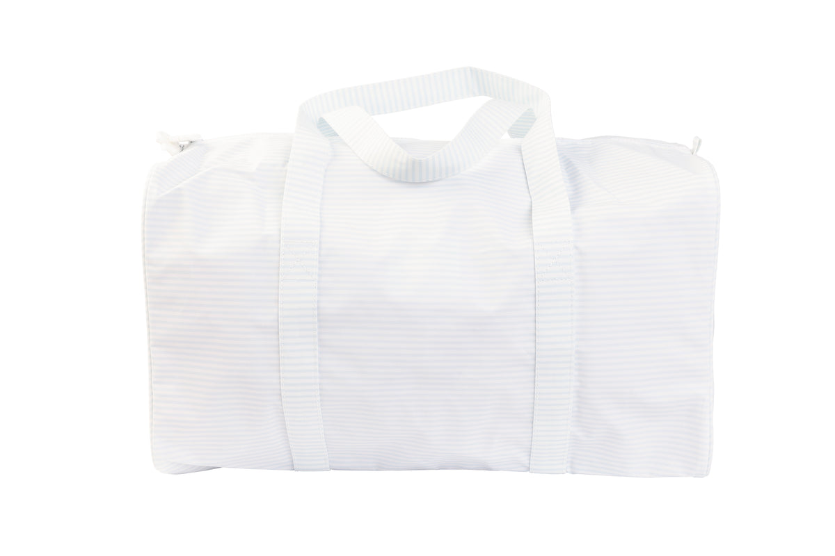 The Duffle Bag- Light Blue Stripe