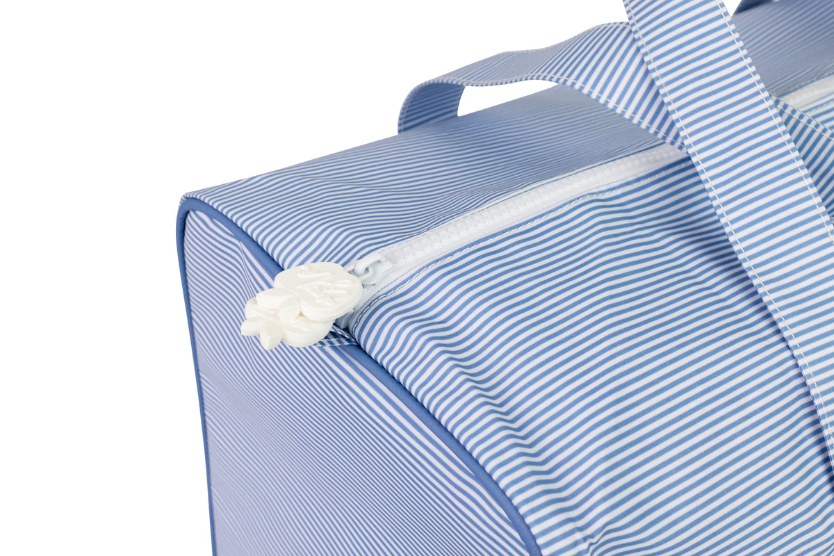The Duffle Bag-Navy Stripe
