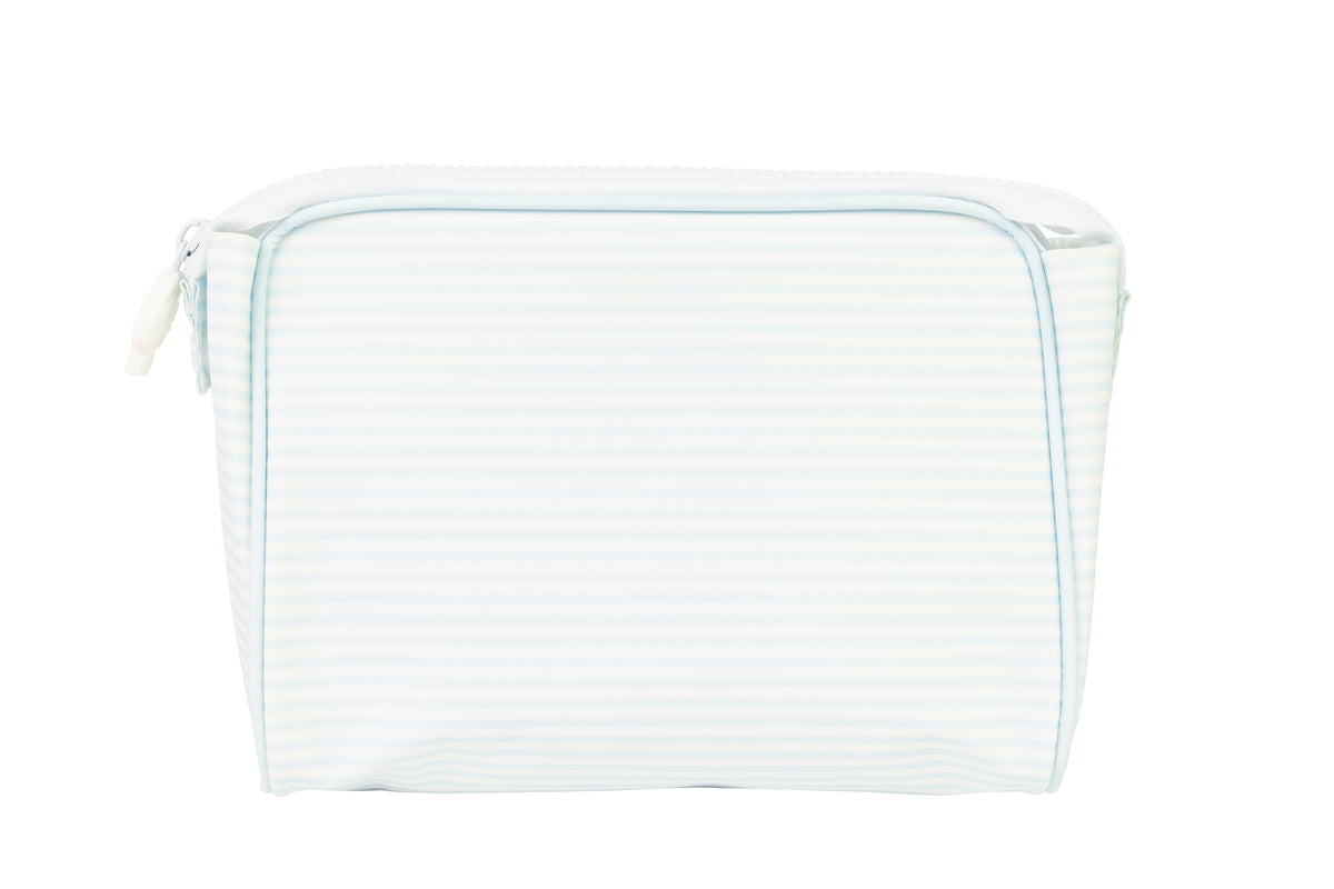 The Large Go Bag- Light Blue Stripe