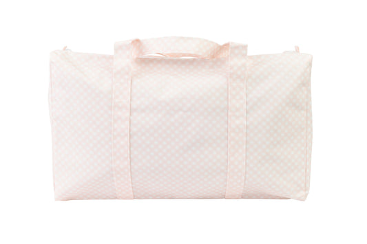 The Duffle Bag- Pink Gingham