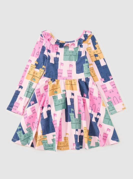 Ruffle Collar Ballet Dress