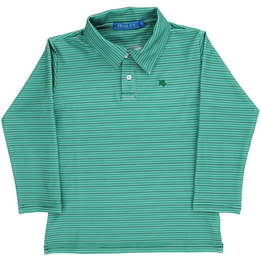 Performance Harry Long Sleeve Polo - Spruce